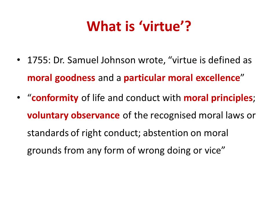 An analysis of the moral principles in life